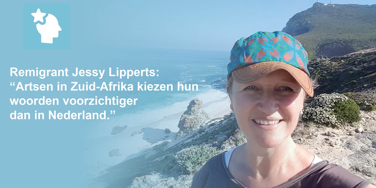 Remigrant Jessy Lipperts: “Artsen in Zuid-Afrika kiezen hun woorden kiezen voorzichtiger dan in Nederland.”